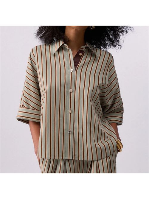 Striped rayon shirt Liu Jo | CA6351T553A.P9641